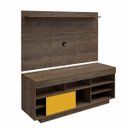 Ver imagem 4 de Sala de Estar Completa com Rack, Painel, Mesa de Centro e Mesa Lateral