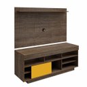 Ver imagem 4 de Sala de Estar Completa com Rack, Painel, Mesa de Centro e Mesa Lateral