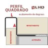Perfil Quadrado, Aço Inox 304, Brilho -  12 x 12 x 2980 mm - 9
