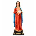 Ver imagem 1 de Imagem de Nossa Senhora da Saúde de Borracha Inquebrável - 30 cm