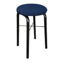 Ver imagem 3 de Kit 4 Puffs Manu Suede D'Rossi - Azul Marinho