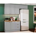 Ver imagem 1 de Cozinha Completa Americana (2 Aéreos, 1 Balcão, 1 Complemento) 4 Peças Cinza - Henn
