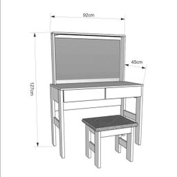 Penteadeira com Espelho Led 2 Gavetas 7500 Jb Bechara - 3 Penteadeira com Espelho Led 2 Gavetas 7500 Jb Bechara - 3