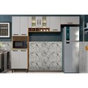 Ver imagem 1 de Kit de Cozinha Completa 3 Peças Zafira (1 Paneleiro + 2 Aéreos) Cinamomo/Off White - Valdemóveis