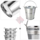 Ver imagem 5 de Balde Alumínio Prata c/ Alça p/ Decoração/Lembrancinhas/Flor