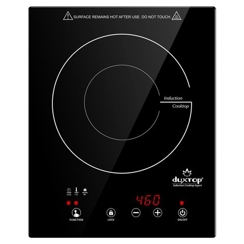 Duxtop Cooktop de Indução 1800w, Portátil e Embutido com Timer e Trava