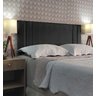 Cabeceira King 195 Cama Box Double Siena Cinza Suede Painel Rbl - 1