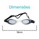 Ver imagem 3 de Óculos de Natação com Estojo Plástico e Tampão de Ouvidos - Preto