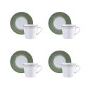 Ver imagem 2 de Conjunto 4 Xícaras 185ml e Pires Zenith Porcelana Tramontina
