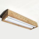 Ver imagem 1 de Luminária Lustre Pendente Rústico Madeira Led Lustre 40w