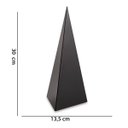 Ver imagem 5 de Pirâmide Decorativa Preta Em Metal 30cm D'Rossi