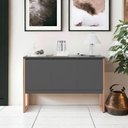 Ver imagem 1 de Buffet Toscana 3 Portas Industrial MDP 120cm Preto Casah