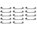 Ver imagem 1 de Barra de Apoio Inox 50cm Kit 14 Unidades Banheiro Box Acessibilidade Idoso Cadeirante Deficiente Cor