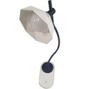 Ver imagem 1 de Luminária de Mesa com Garra Flexivel Diamante Touch Presilha LED 3 Cores Abajur Articulavel