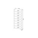 Ver imagem 3 de Armário Sapateira Quarto 8 Prats Az1006 Branco-nogal - Tecno Mobili