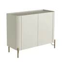 Ver imagem 2 de Buffet Mdf com Gaveta e Porta Lisa L98,5 X A81,5cm Luna/dourado F830l