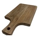 Ver mais imagens de Tábua de Corte de Madeira 35 X 17 Cm Uso Cozinha Churrasco:marrom-claro
