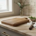 Ver imagem 7 de Tábua de Corte de Madeira 35 X 17 Cm Uso Cozinha Churrasco:marrom-claro