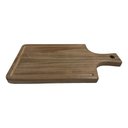 Ver imagem 4 de Tábua de Corte de Madeira 35 X 17 Cm Uso Cozinha Churrasco:marrom-claro