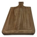 Ver imagem 3 de Tábua de Corte de Madeira 35 X 17 Cm Uso Cozinha Churrasco:marrom-claro