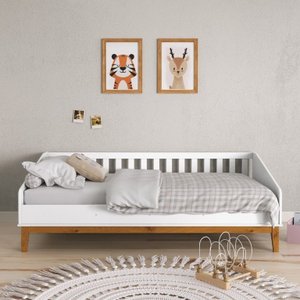 Cama Babá Nature Branco/ecowood Matic