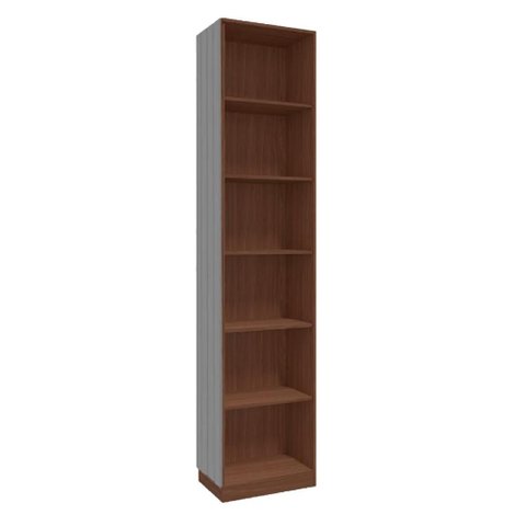 Guarda Roupa Modulado Cantoneira Lateral 245x56,3cm Setiba Plus Rimo Jequitiba/fendi