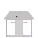 Ver imagem 4 de Mesa de Trabalho para Escritório 2 Lugares Cinza 1,50m F5