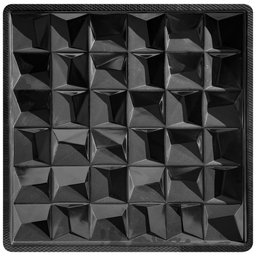 Forma 3d Gesso e Cimento Abs - Tile 50x50 - 3