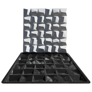 Forma 3d Gesso e Cimento Abs - Tile 50x50