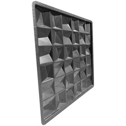 Forma 3d Gesso e Cimento Abs - Tile 50x50 - 5