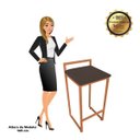 Ver imagem 4 de Banqueta Pietra Suede Marrom Base Cobre D'Rossi
