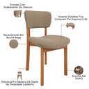 Ver imagem 5 de Kit 03 Cadeiras para Sala de Jantar Cozinha Living Estofada Dara L02 Bouclê Bege - Lyam Decor