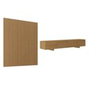 Ver imagem 3 de Rack com Painel Liso para TV até 75 Polegadas Planejado 200x230cm Aruá CabeCasa MadeiraOriginals Marrom Jatobá