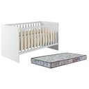 Ver imagem 1 de Berço Nacional Life 2186 Branco Acetinado com Colchão Sleep - Tigus