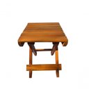 Ver imagem 3 de Banco Banquinho Dobrável Ripado para Sentar (estilo Mesa) Mel