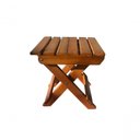 Ver imagem 5 de Banco Banquinho Dobrável Ripado para Sentar (estilo Mesa) Mel