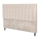 Ver imagem 2 de Cabeceira Solteiro Jbe Moveis Leblon 94cm Para Cama Box 88cm Decoração Quarto - Creme