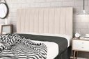 Ver imagem 1 de Cabeceira Solteiro Jbe Moveis Leblon 94cm Para Cama Box 88cm Decoração Quarto - Creme