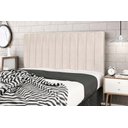 Ver imagem 1 de Cabeceira Solteiro Jbe Moveis Leblon 94cm Para Cama Box 88cm Decoração Quarto - Creme