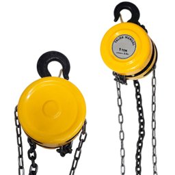 Talha Manual 1 Tonelada 1000 Kg com Corrente 3 Metros Elevação - 4
