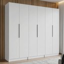 Ver imagem 1 de Guarda-roupa Modulado 240 Cm 6 Portas 4 Gavetas Branco Neo Madesa 01