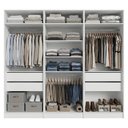 Ver imagem 5 de Guarda-roupa Modulado 240 Cm 6 Portas 4 Gavetas Branco Neo Madesa 01