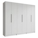 Ver imagem 2 de Guarda-roupa Modulado 240 Cm 6 Portas 4 Gavetas Branco Neo Madesa 01