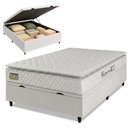 Ver imagem 1 de Cama Box Baú Casal Colchão Espuma D33 Pillow Top New Millenium Branco Hellen