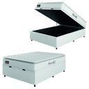 Ver imagem 3 de Cama Box Baú Casal Colchão Espuma D33 Pillow Top New Millenium Branco Hellen
