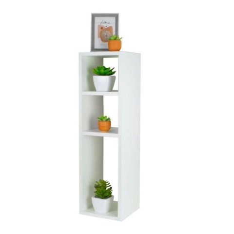 Mesa de Cabeceira 60x30x15 Pequena Branco Quarto Sala