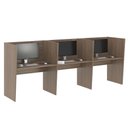 Ver imagem 1 de Mesa de Trabalho Call Center 3 Lugares Tripla Fechada - Affara Affara