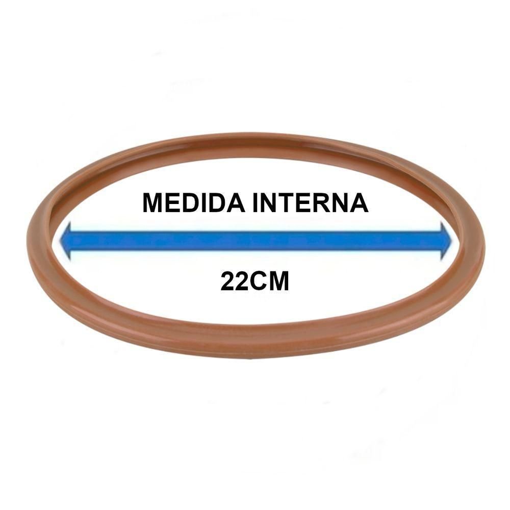 Borracha Anel Silicone 22cm Panela de Pressão de 6l Brava - 5