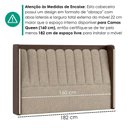 Ver imagem 6 de Cabeceira Queen 160 cm Lumina LED com Frame Linho Tca 202 Corino Tcs 721 Peer