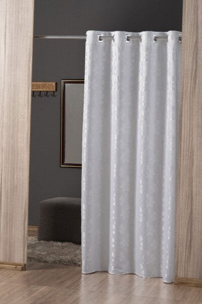 Cortina Provador 100% Privacidade 2,80x2,00 Jacquard Cinza - 1